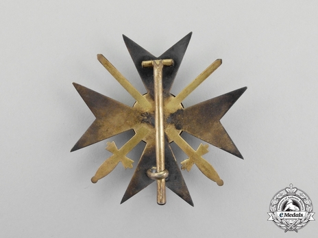 Order of the Württemberg Crown, Military Division, Honour Cross (in silver gilt) Reverse