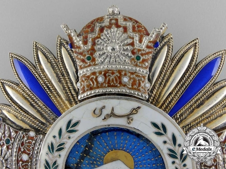 Order of Pahlavi, I Class Grand Collar Breast Star Obverse Detail