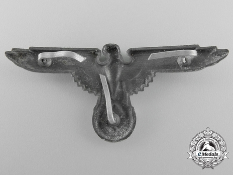Allgemeine SS Metal Cap Eagle Type II, by F. Wagner (zinc) Reverse