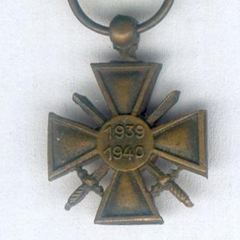Miniature Bronze Cross (1939 1940) Reverse