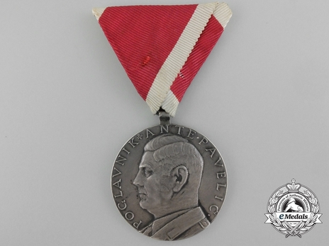 Ante Pavelic Large Silver Bravery Medal