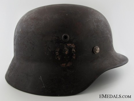 Waffen-SS Double Decal Steel Helmet M40 Right