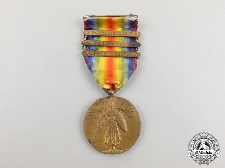 World War I Victory Medal (with 3 Army clasps) Obverse