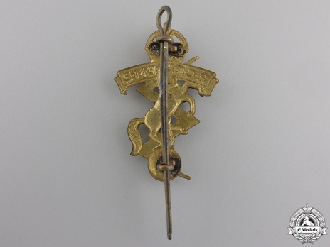 Royal Canadian Electrical and Mechanical Engineers Officers Cap Badge Reverse