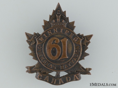 102nd Infantry Battalion Officers Cap Badge Obverse