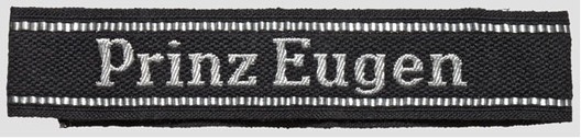 Waffen-SS Prinz Eugen NCO/EM's Cuff Title (BeVo-like-1 version) Obverse