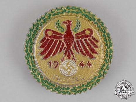 Tyrolean Marksmanship Gau Achievement, Type VII, Champion Badge (for pistol) Obverse