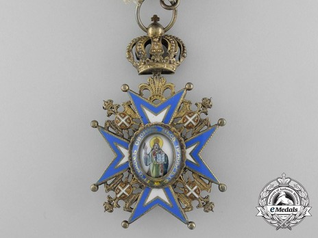 Order of Saint Sava, Type III, IV Class Obverse