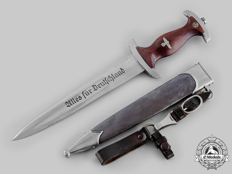 SA Standard Service Dagger by Gebr. Heller (maker marked) Obverse with Scabbard