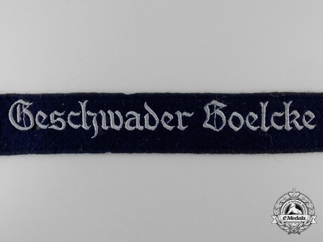 Luftwaffe Geschwader Boelcke Cuff Title (NCO/EM version) Obverse