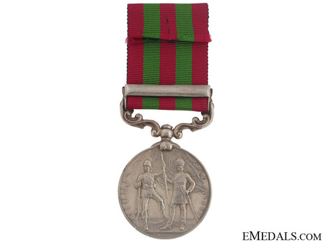 Silver Medal (with "DEFENCE OF CHITRAL 1895" clasp) (1896-1901) Reverse