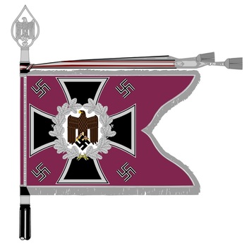 German Army General Army Unit Flag (Smoke troops Motorized and Mounted version) Obverse
