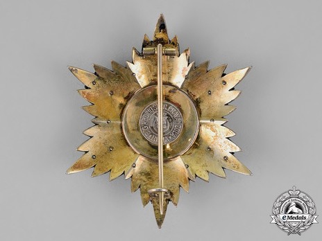 Order of Fidelity, Type II, Grand Cross Breast Star Reverse