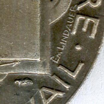 Silver Medal (Ministry of War, stamped “E M LINDAUER”) Details