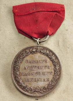 Merit Medal, Type I, in Silver Reverse