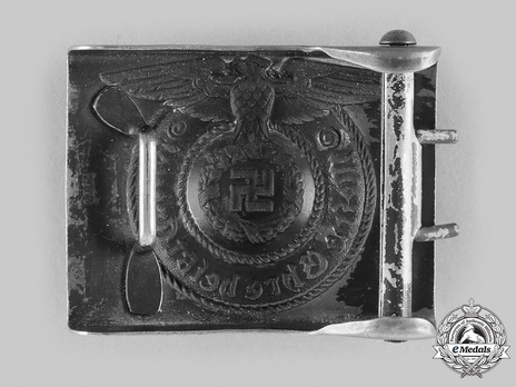 Allgemeine SS NCO/EM's Belt Buckle, by R. C. Dold (steel) Reverse
