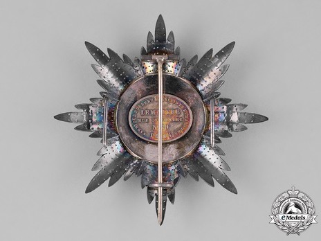 Order of the Redeemer, Type II, Grand Officer's Breast Star Reverse