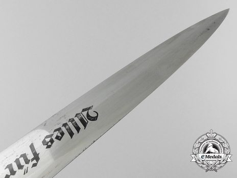NSKK M33 Service Dagger by W. Kober Blade Tip Detail