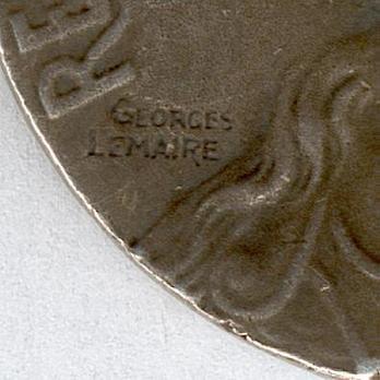 Silver Medal (stamped "GEORGES LEMAIRE") Obverse Detail