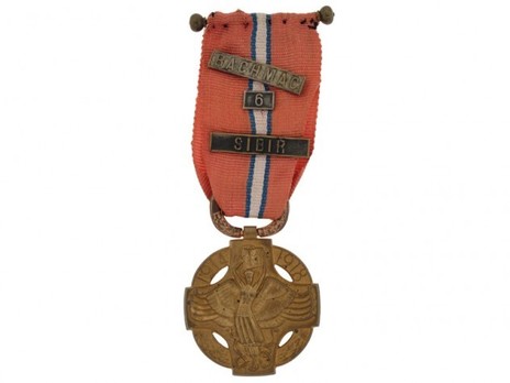 Revolutionary Cross, 1918, Bronze Cross (with ribbon decorations)