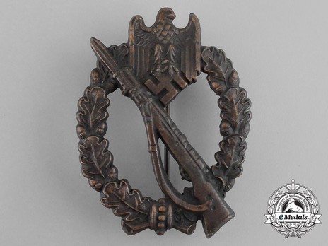 Infantry Assault Badge, by R. Souval (in bronze) Obverse