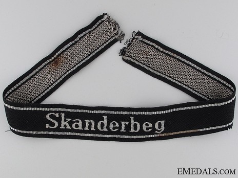 Waffen-SS Skanderbeg Cuff Title Obverse