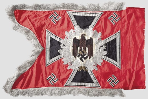 German Army General Army Unit Flag (Artillery Motorized and Mounted version) Reverse