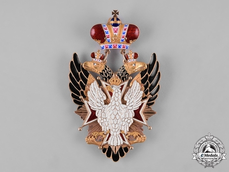 Order of the White Eagle, Type I, Civil Division, Badge (in Gold)