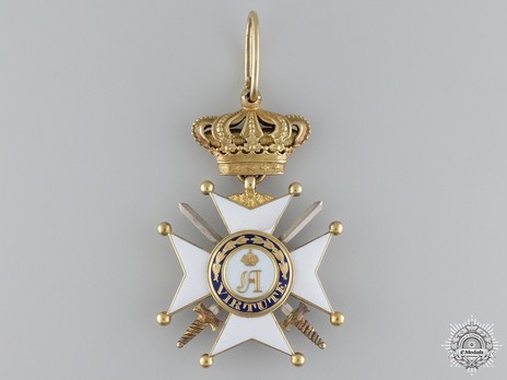 Merit Order of Adolph of Nassau, Military Division, I Class Commander (in gold) Obverse