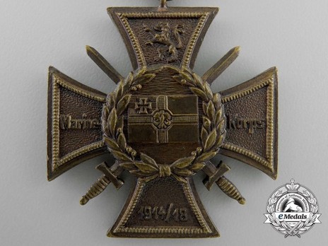 Commemorative Honour Cross of the Navy Corps, Flanders Reverse
