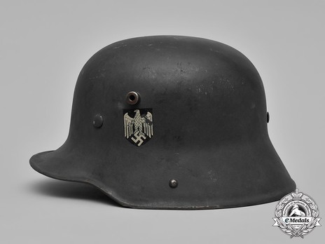 German Army Transitional Steel Helmet M18 (Single Decal version) Left Side