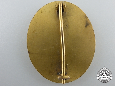 Wound Badge, in Gold Reverse