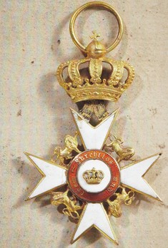 Order of the Württemberg Crown, Civil Division, Knight Honour Cross Reverse