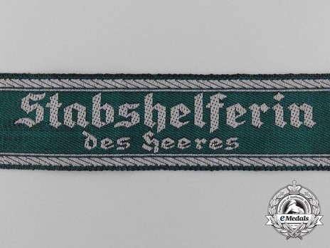 German Army Female Staff Helper Cuff Title (Non-Leader version) Obverse Detail