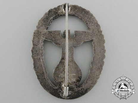 Gau Honour Badge Baden, in Silver, Large Reverse