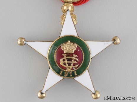 Order of the Colonial Star of Italy, Knight's Cross (in gold) Obverse
