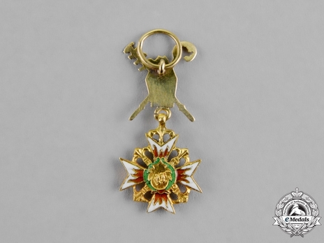 Order of Saint Januarius, Miniature Knight's Cross Reverse