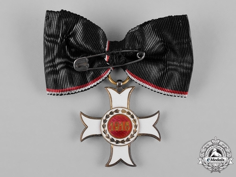 Order of the Knights of Malta, Small I Class Merit Cross (Ladies Version) Reverse