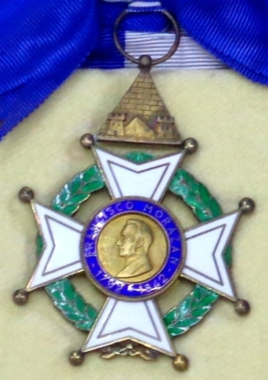 Order of francisco morazan grand cross badge %28honduras 1960 1980%29   tallinn museum of orders