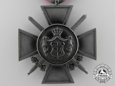House Order of Duke Peter Friedrich Ludwig, Military Division, III Class Honour Cross Reverse