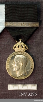 Silver Medal (obverse stamped "A. LINDBERG" rim stamped "MJV SILVER 1951") Obverse