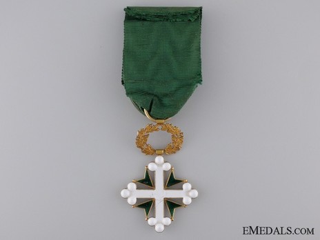 Order of St Maurice and St. Lazarus, Officer's Cross (with wreath) Reverse