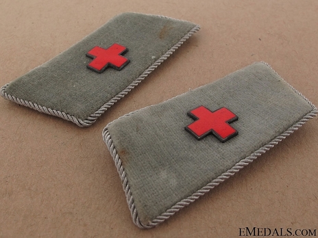 German Red Cross Officer's Collar Tabs Obverse