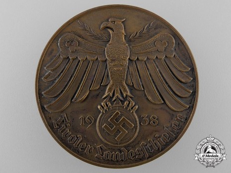 Tyrolean Marksmanship Gau Achievement Badge, Type I, in Bronze Obverse