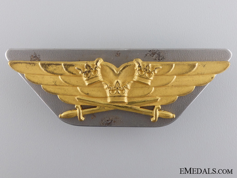 Air Force Pilot Badge, in Gold Obverse 