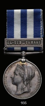 Egypt Medal (1882-1889) (with "EL-TEB_TAMAAI" clasp)