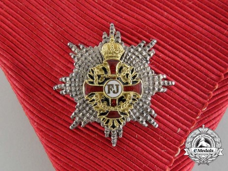 Order of Franz Joseph, Type II, Civil Division, Grand Cross Breast Star Miniature