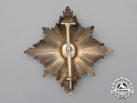Order of the White Eagle, Type I, Civil Division, I Class Breast Star Obverse Reverse