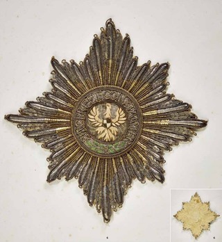 Order of the Red Eagle, Type I, Breast Star Obverse & Reverse