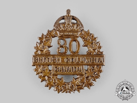 30th Infantry Battalion Other Ranks Cap Badge Obverse
